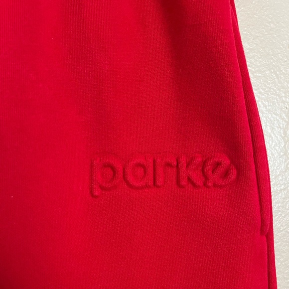 RARE! Parke Embossed Unisex Fleece Sweats/Joggers - Picture 2 of 7